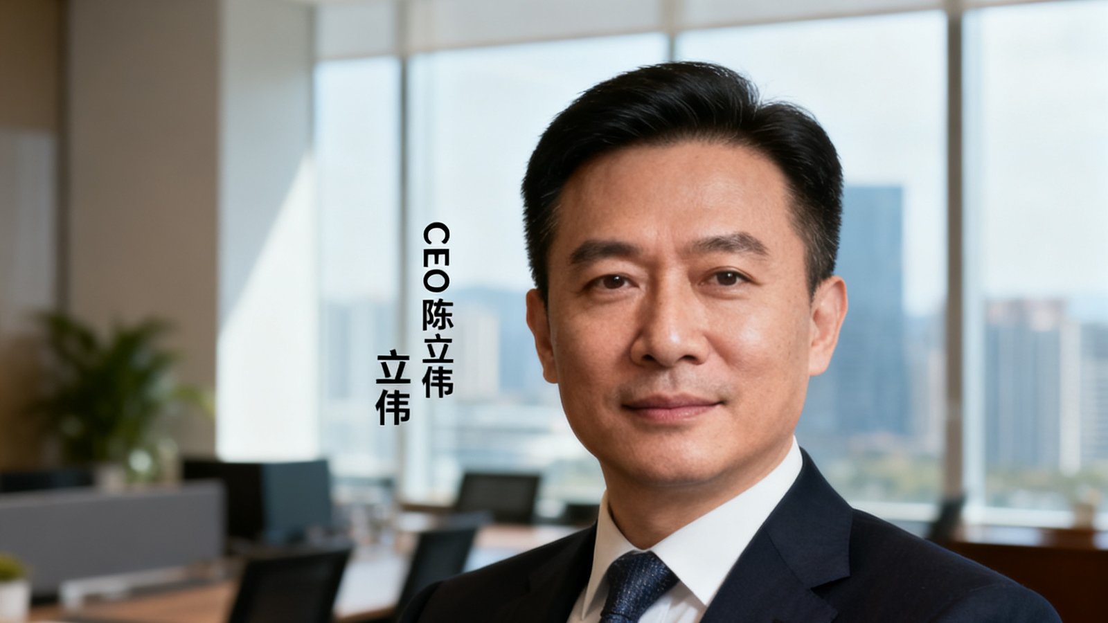 一本商业杂志的封面特写，封面人物为美高梅集团CEO陈立伟，标题文字显示'从深圳到世界：一个文化集团的出海之路'。